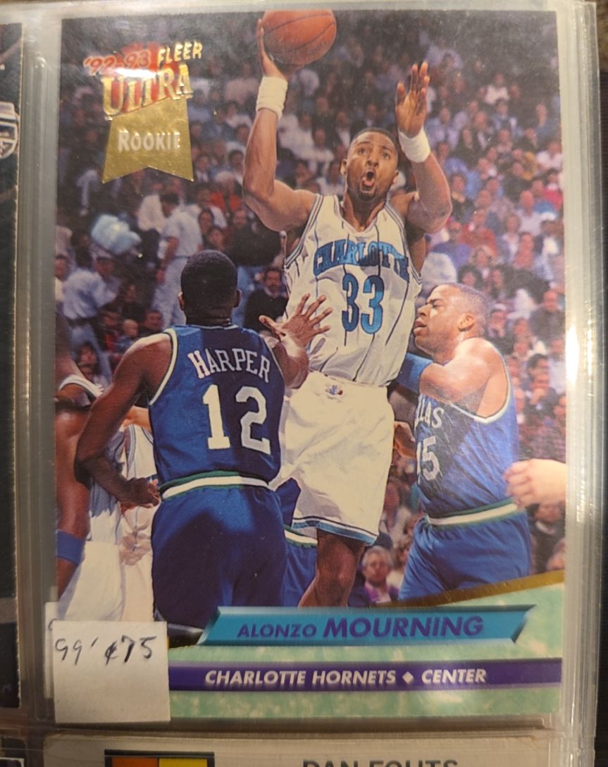 1992-93 Fleer Ultra #234 Alonzo Mourning Rookie Card — front