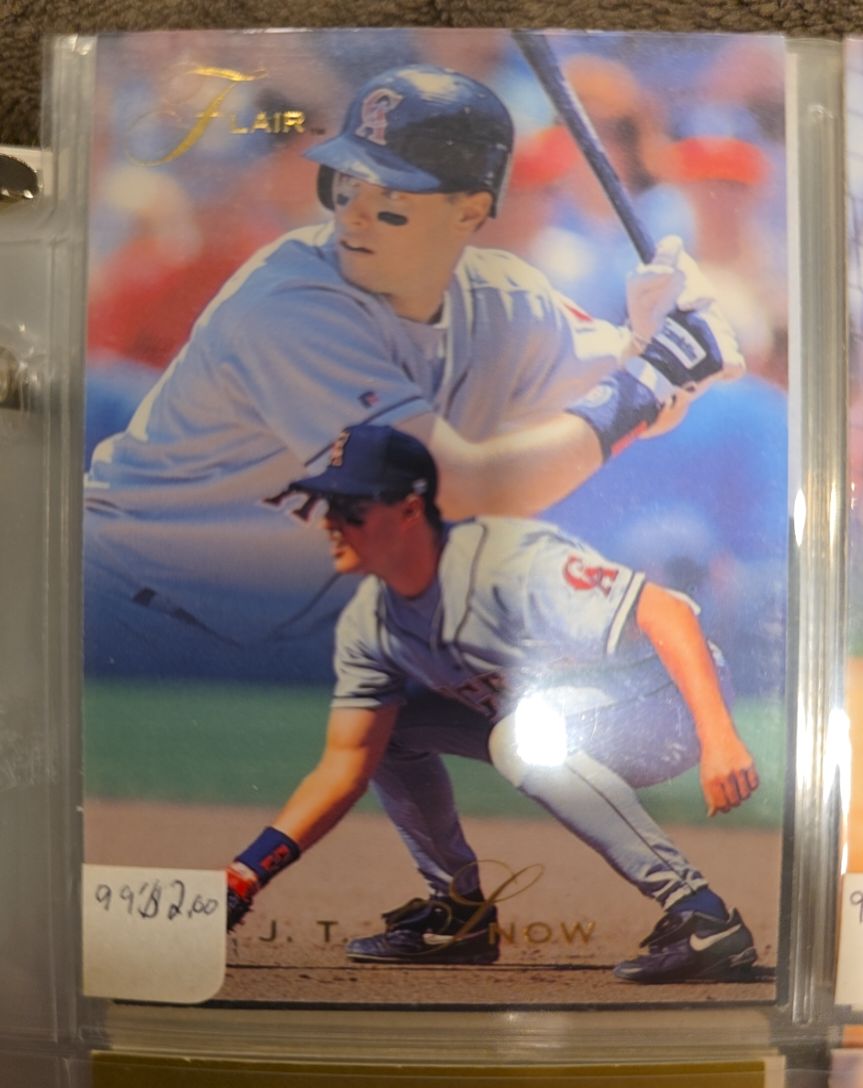 1993 Flair #179 J.T. Snow — front