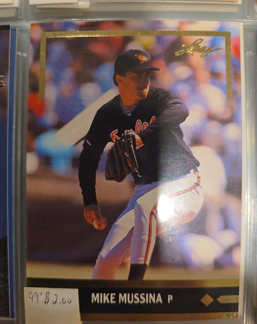 1991 Leaf Gold Rookie #BC12 Mike Mussina — front
