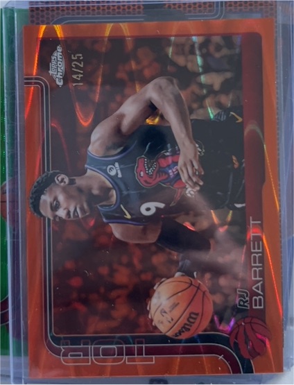 2025-26 Topps Chrome #225 RJ Barrett — front