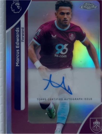 2026 Topps Chrome Premier League #CA-ME Marcus Edwards — front