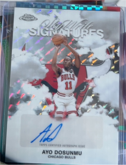 2025-26 Topps Chrome #SWS-AD Ayo Dosunmu Sky Write Signatures — front