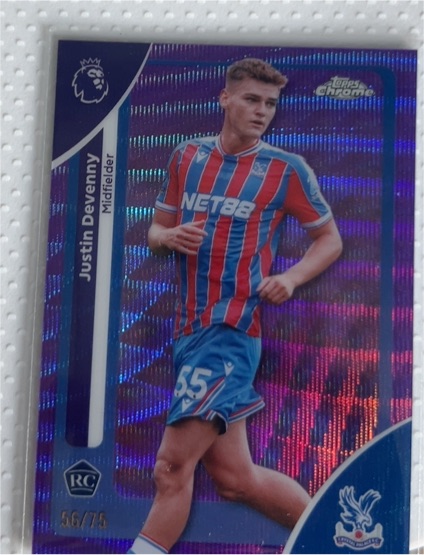 2026 Topps Chrome Premier League #71 Justin Devenny — front