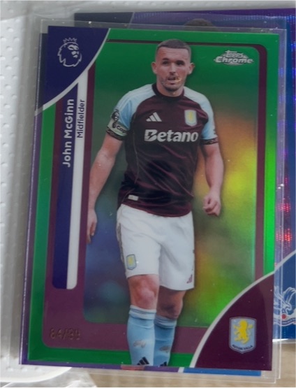 2025-26 Topps Chrome Premier League #26 John McGinn Aston Villa — front