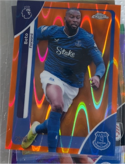 2026 Topps Chrome Premier League #90 Beto Everton — front