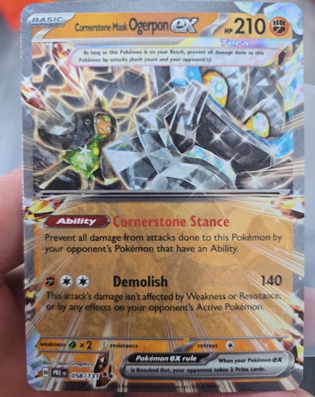 2023 Pokémon SV Twilight Masquerade #112 Cornerstone Mask Ogerpon ex — front
