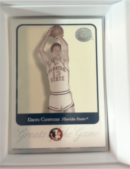 2001 Fleer Greats of the Game #19 Dave Cowens Florida State Seminoles — front