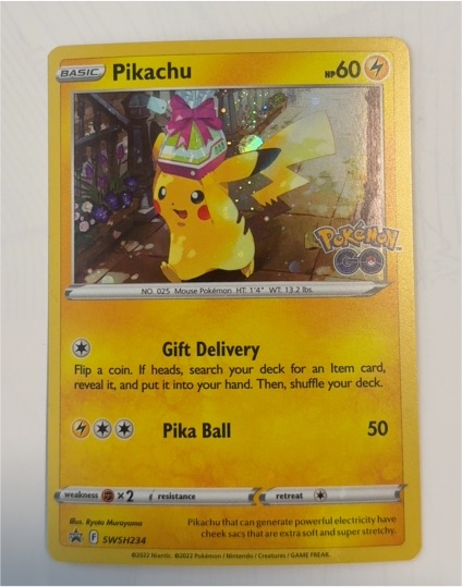 2022 Black Star Promo #SWSH234 Pikachu — front