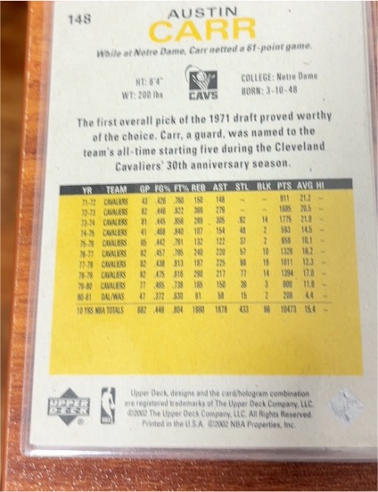 1977 Topps #32 Austin Carr — front