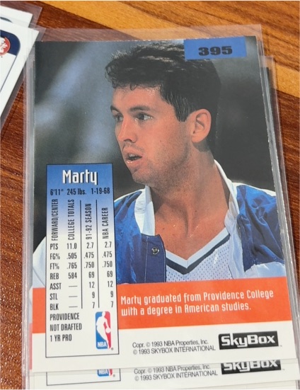 1993 SkyBox #395 Marty — front