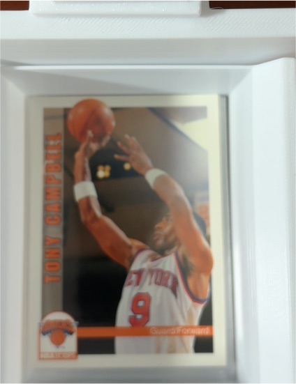 1992-93 Hoops #434 Tony Campbell — front