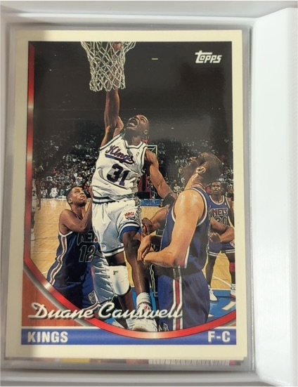 1993-94 Topps #136 Duane Causwell Sacramento Kings — front