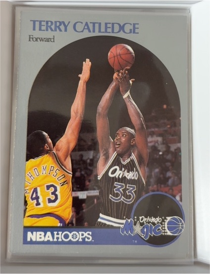 1990-91 NBA Hoops #216 Terry Catledge — front