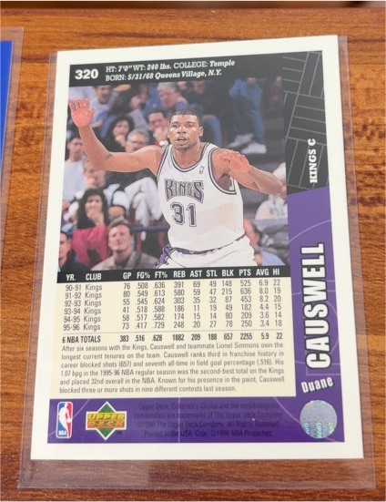 1995-96 Upper Deck Collector's Choice #320 Duane Causwell — front