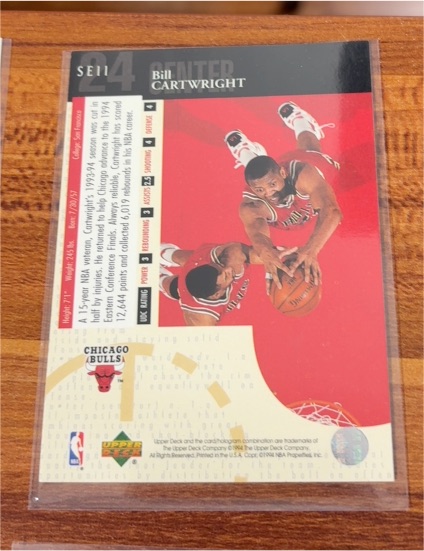 1997 Upper Deck Collector's Choice SE11 Bill Cartwright — front