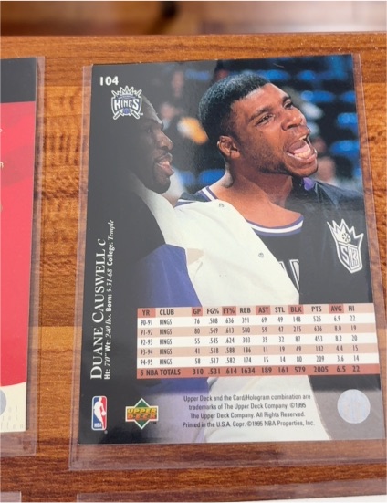 1994-95 Upper Deck #104 Duane Causwell — front