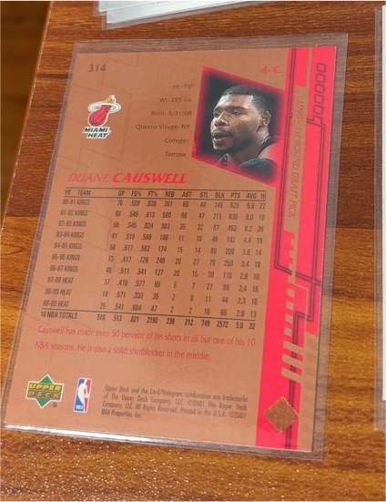 1993 Upper Deck #314 Duane Causwell — front