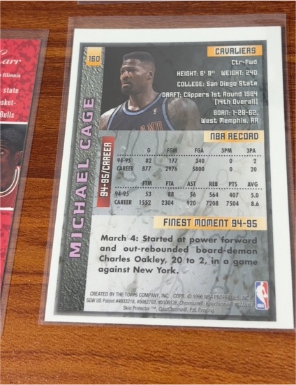 1995-96 Topps #160 Michael Cage — front