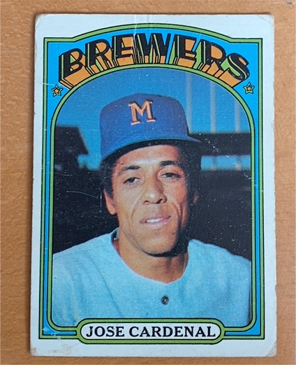 1972 Topps #12 Jose Cardenal — front