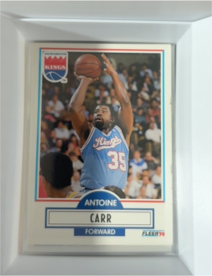 1990-91 Fleer #163 Antoine Carr — front