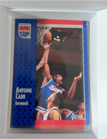 1991-92 Fleer #174 Antoine Carr — front