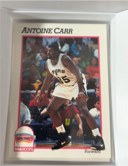 1991 NBA Hoops #433 Antoine Carr — front
