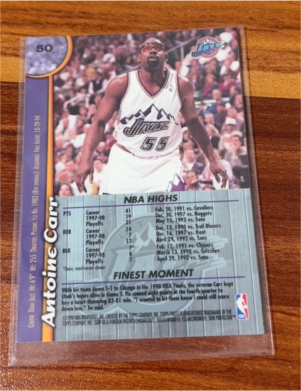 1994-95 NBA Hoops #376 Antoine Carr — front