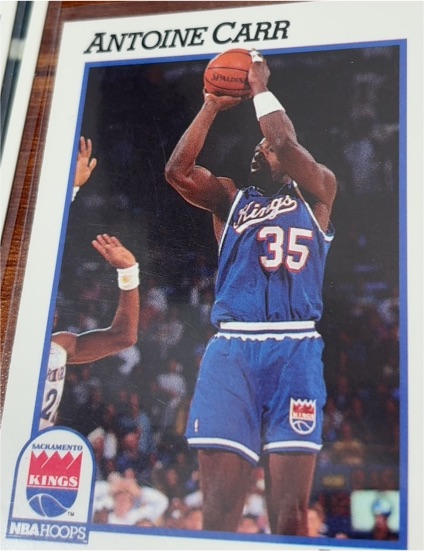 1991-92 NBA Hoops #181 Antoine Carr — front