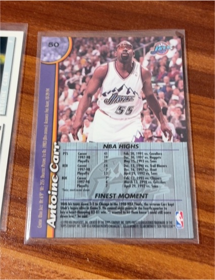 1997 Upper Deck #50 Antoine Carr — front