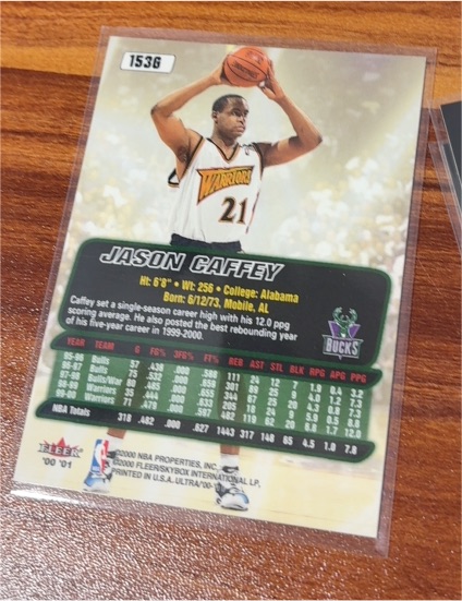 1999-00 Fleer Force #15 Jason Caffey — front