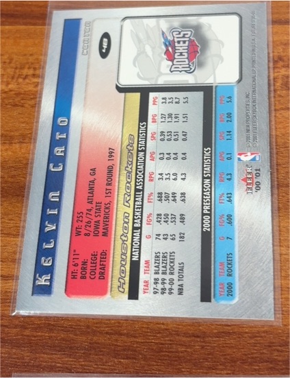2000 Upper Deck #448 Kelvin Cato — front