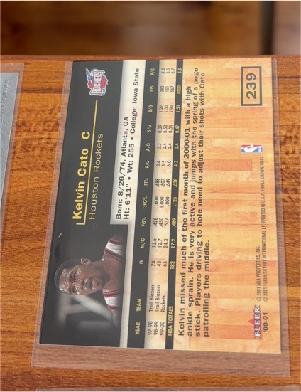 1997 Fleer #239 Kelvin Cato — front