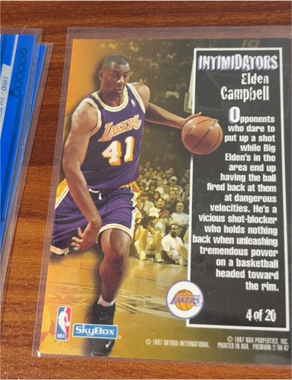 1997 SkyBox Intimidators #4 Elden Campbell — front