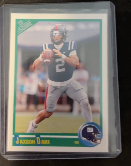 2025 Panini Score #9 Jaxson Dart — front