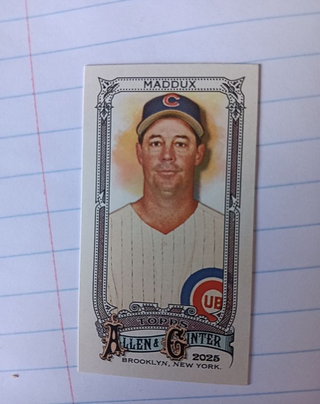 2025 Topps Allen & Ginter #41 Greg Maddux — front