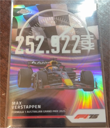 2025 Topps Chrome Formula 1 #TS-1 Max Verstappen — front