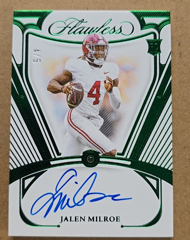 2025 Panini Flawless Collegiate #4/5 Jalen Milroe — front