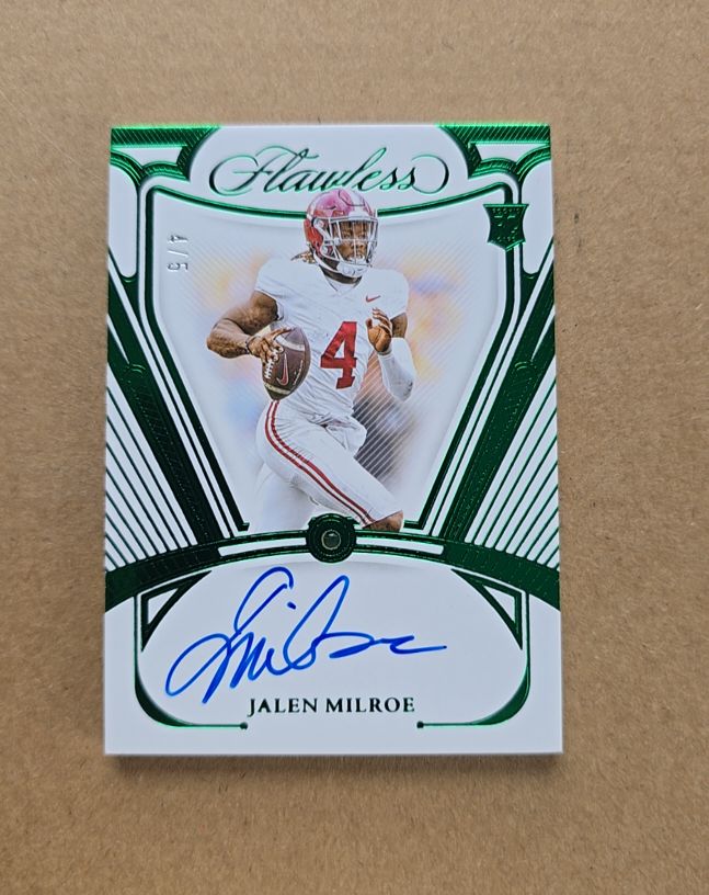 2025 Panini Flawless Collegiate #RGS-JME Jalen Milroe — front