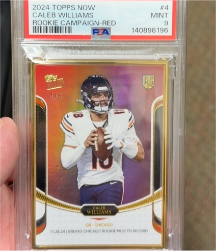 2024 Topps Now #4 Caleb Williams Rookie Campaign-Red — front