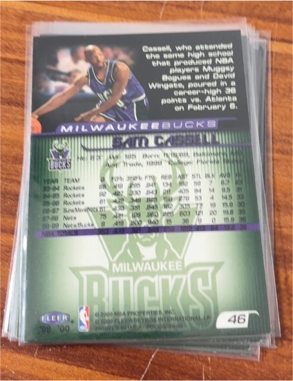 1999-00 Fleer #46 Sam Cassell — front
