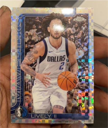 2025-26 Topps Chrome #72 Dereck Lively II — front