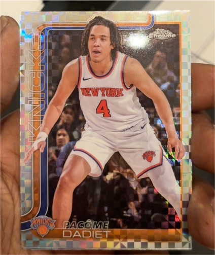 2025-26 Topps Chrome #111 Pacome Dadiet X-Fractor — front