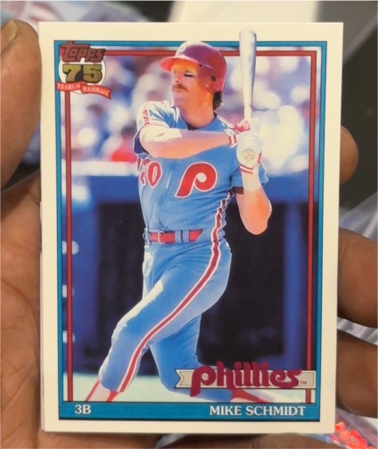 2026 Topps Series 1 1991 Topps #T91-72 Mike Schmidt — front