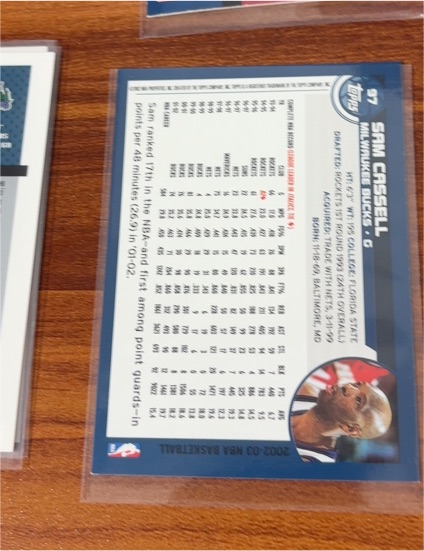 2002 Topps #27 Sam Cassell — front