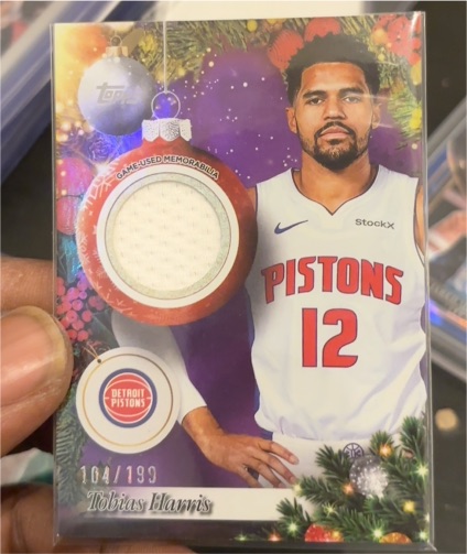 2025-26 Topps Holiday #PR-TH Tobias Harris — front
