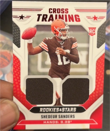2025 Panini Rookies & Stars #CT-SSS Shedeur Sanders Cross Training — front