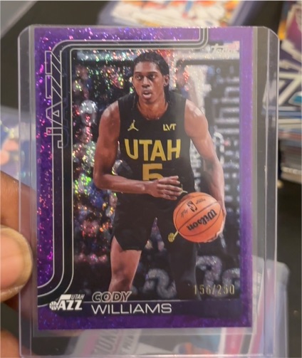 2025-26 Topps #130 Cody Williams — front