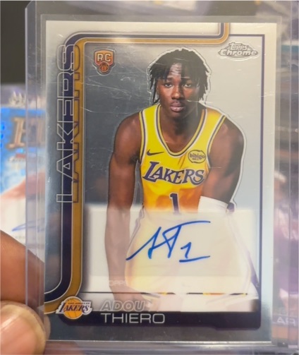 2025-26 Topps Chrome #TCAR-AT Adou Thiero Rookie Autograph — front