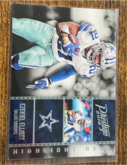 2018 Panini Prestige Highlight Reel #HR-EE Ezekiel Elliott — front