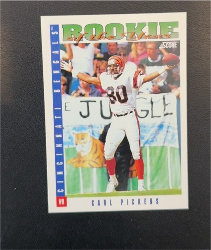 1993 Score #418 Carl Pickens — front